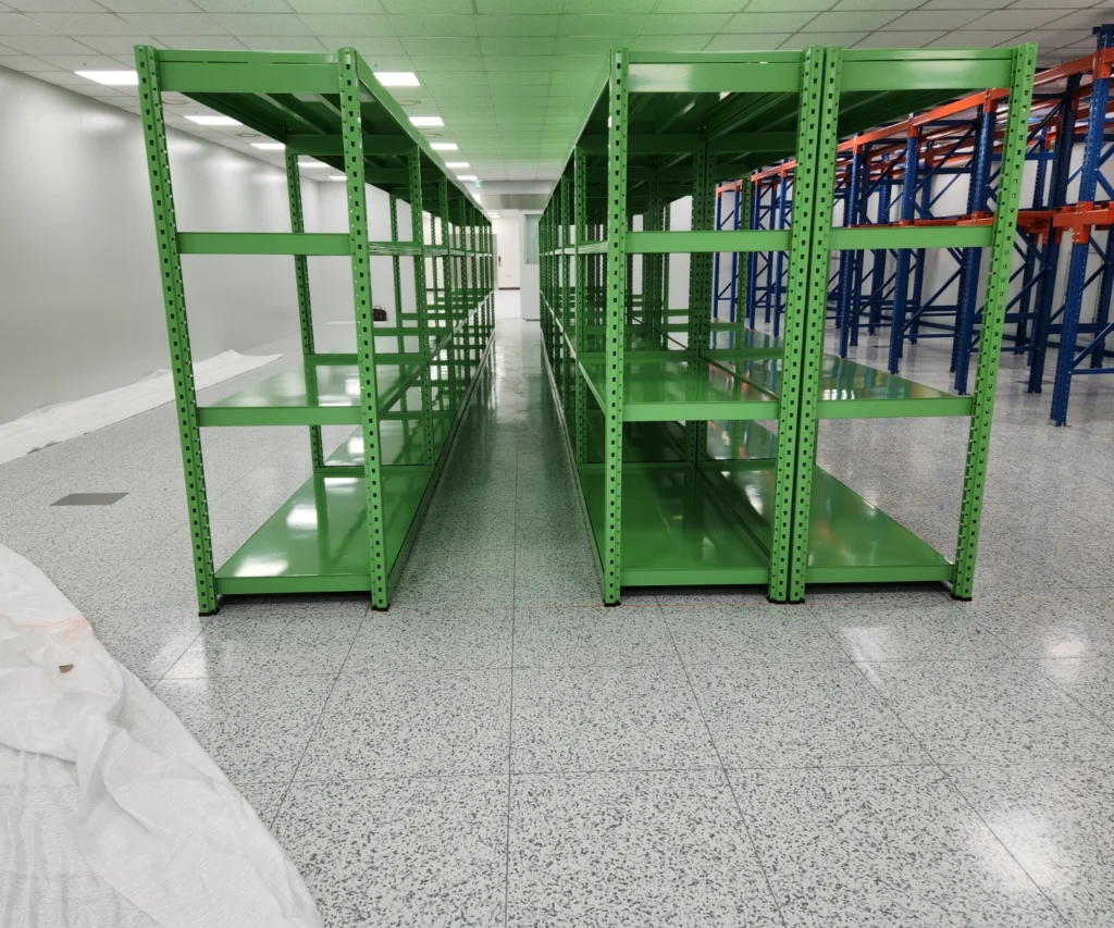 경기 화성 드라이브인랙, 오메가 중량랙 2단, 4S 시공 현장 7